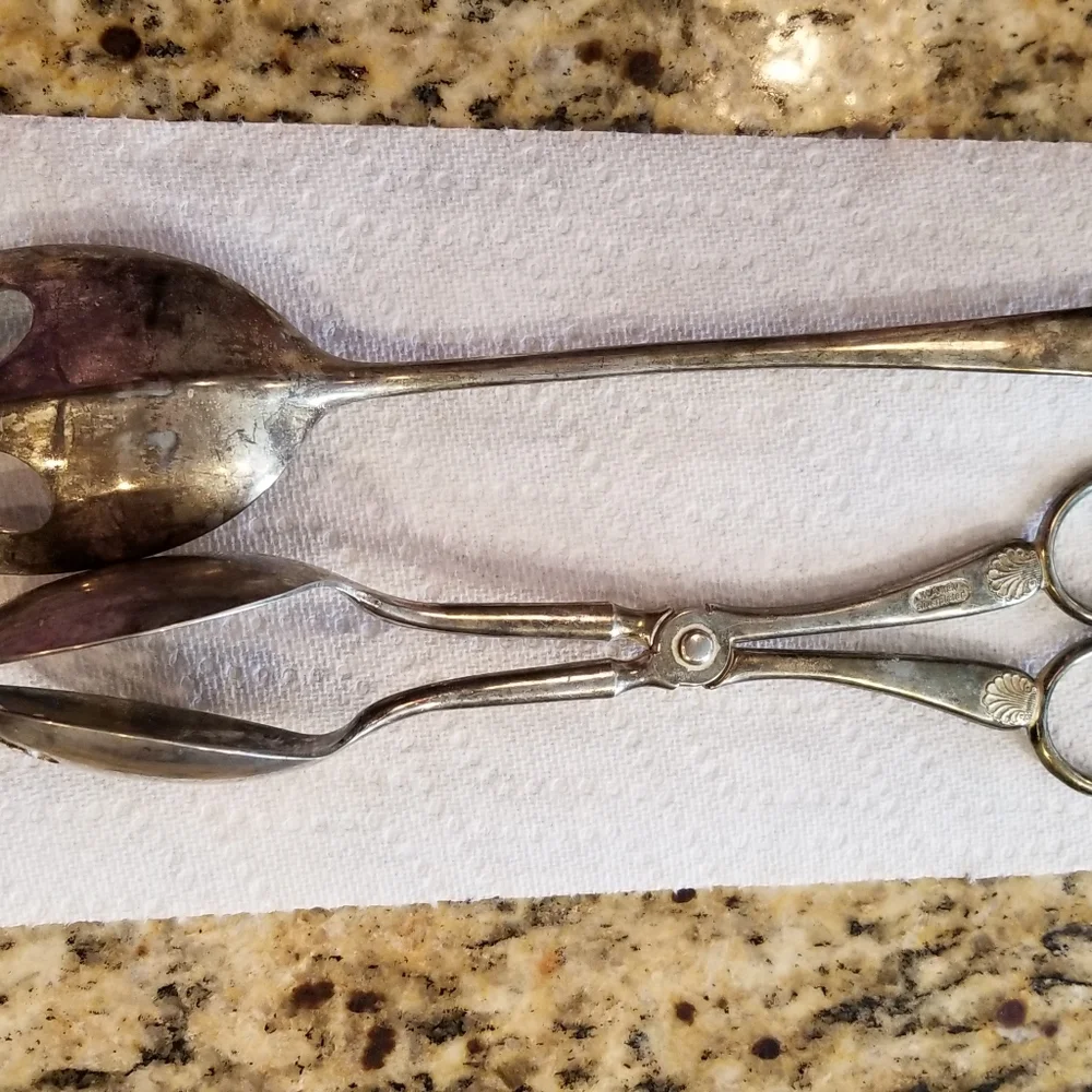 WA Italy Silverplated Serveware 2pc Set